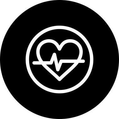 Kalp simgesinin vektör illüstrasyonu