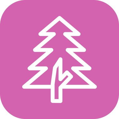 vektör çam biçimi simgesi