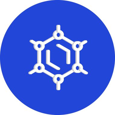 Atom simgesinin vektör illüstrasyonu 