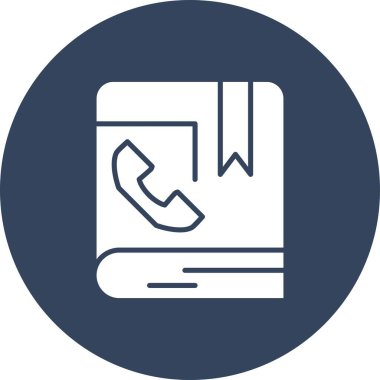 vektör iletişim kitabı simgesi   