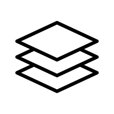 Katman simgesinin vektör illüstrasyonu 