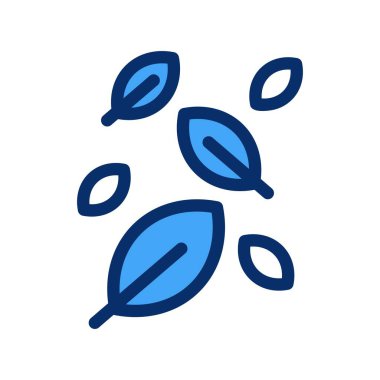 Yaprak simgesinin vektör illüstrasyonu