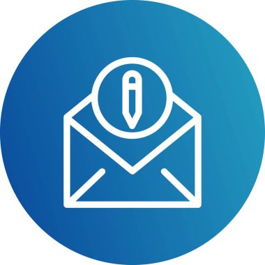 kalem simgesinin vektör illüstrasyonu