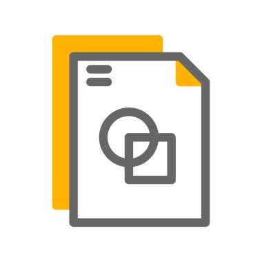  Dosya simgesinin vektör illüstrasyonu 