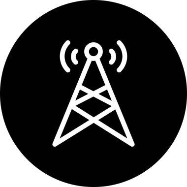 Kule simgesinin vektör illüstrasyonu  