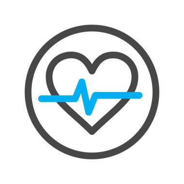 Kalp simgesinin vektör illüstrasyonu