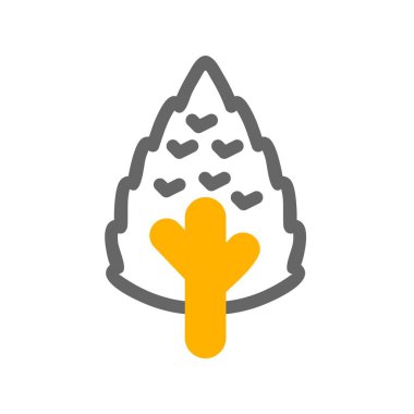 vektör ağacı düz biçim simgesi