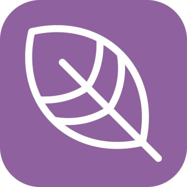 Yaprak simgesinin vektör illüstrasyonu