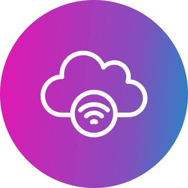 Vektör wifi düz biçim simgesi