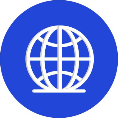 Vektör Dünya düz biçim simgesi