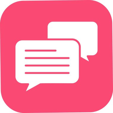  vektör Sohbeti düz biçim simgesi