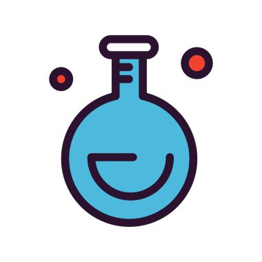 Vektör test tüpü simgesi 