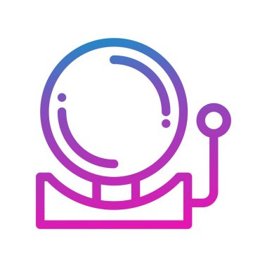  Çan simgesinin vektör illüstrasyonu   