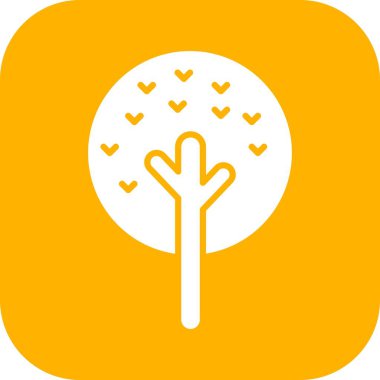 vektör ağacı düz biçim simgesi