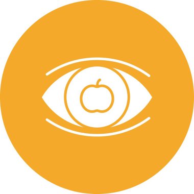 Göz simgesinin vektör illüstrasyonu 