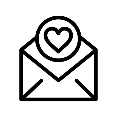  Kalp simgesinin vektör illüstrasyonu