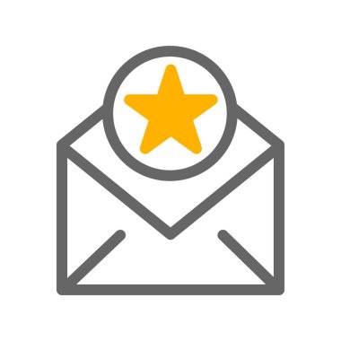 Yıldız simgesinin vektör illüstrasyonu 