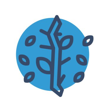 vektör ağacı düz biçim simgesi