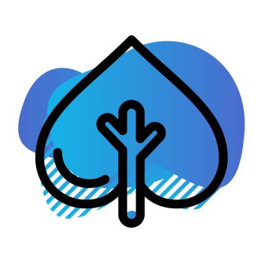 vektör ağacı düz biçim simgesi