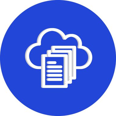 Vektör Belgesi düz biçim simgesi