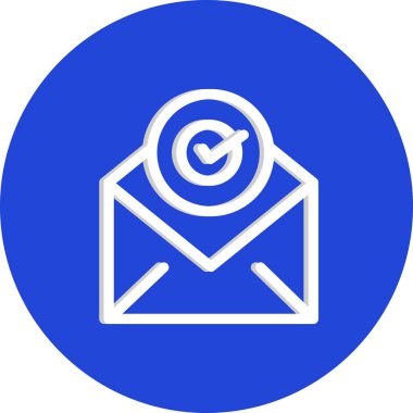 Vektör denetimi düz biçim simgesi