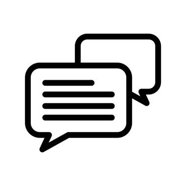  vektör Sohbeti düz biçim simgesi