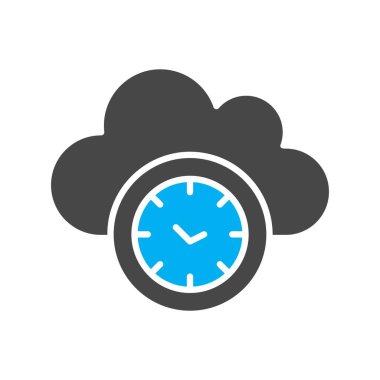 Vektör Saati düz biçim simgesi