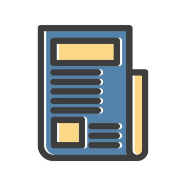 vektör haber kağıdı simgesi 