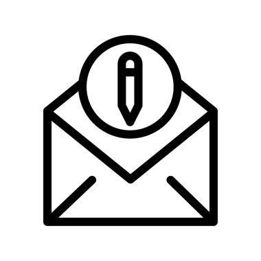 kalem simgesinin vektör illüstrasyonu