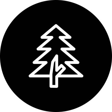 vektör çam biçimi simgesi