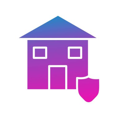 Ev simgesinin vektör illüstrasyonu 