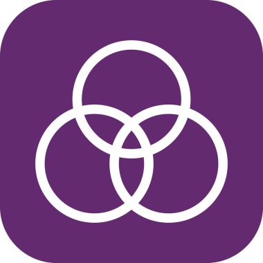  Çember simgesinin vektör illüstrasyonu 