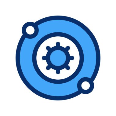 uzay simgesinin vektör illüstrasyonu 