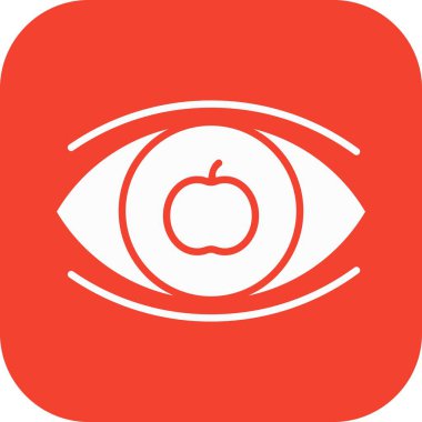 Göz simgesinin vektör illüstrasyonu 