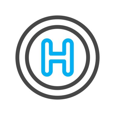 Hastane simgesinin vektör illüstrasyonu