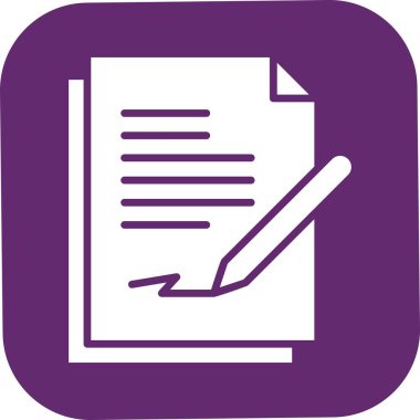 Vektör Belgesi düz biçim simgesi