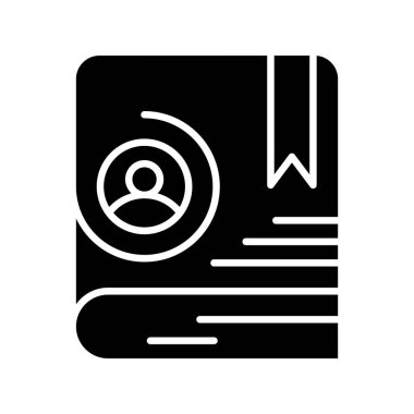 vektör iletişim kitabı simgesi   