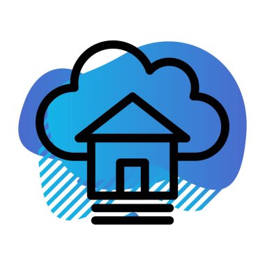  Vektör evi düz biçim simgesi