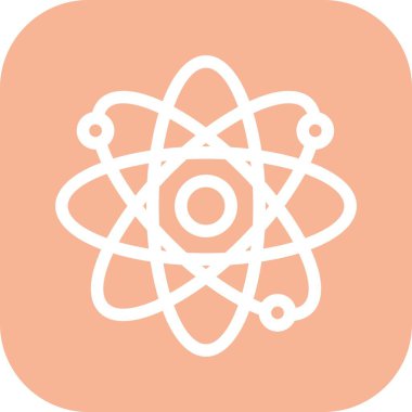 Atom simgesinin vektör illüstrasyonu 
