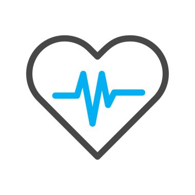 vektör kalp atışı simgesi 