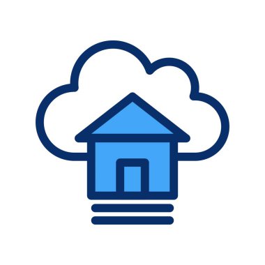  Vektör evi düz biçim simgesi