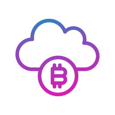  Vektör Bitcoin düz biçim simgesi