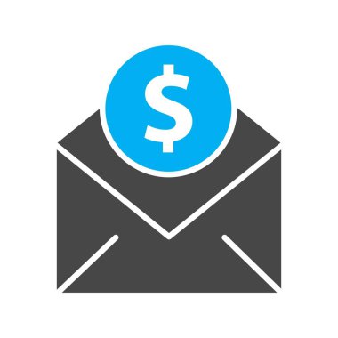 Para simgesinin vektör illüstrasyonu 