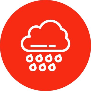 Bulut simgesinin vektör illüstrasyonu 