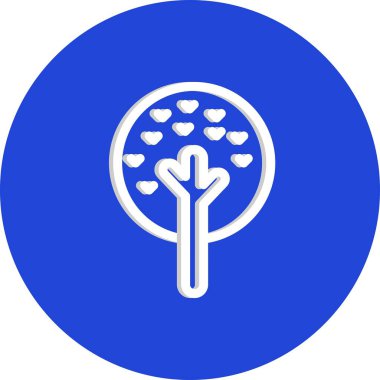 vektör ağacı düz biçim simgesi