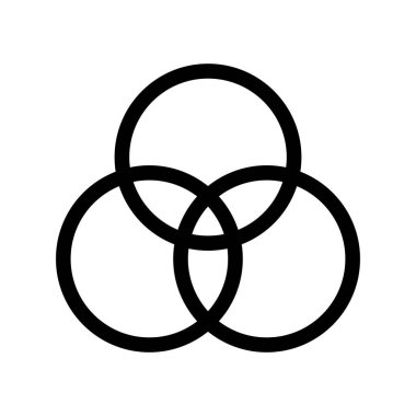  Çember simgesinin vektör illüstrasyonu 