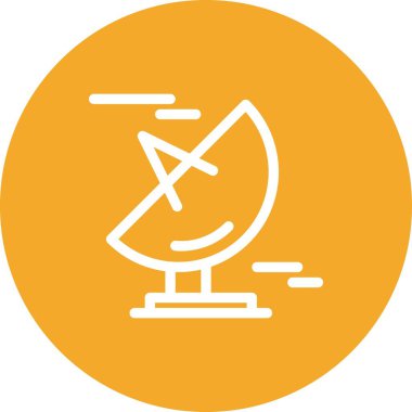 Vektör sinyal çanağı simgesi  