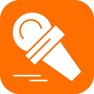 vektör mikrofon düz biçim simgesi