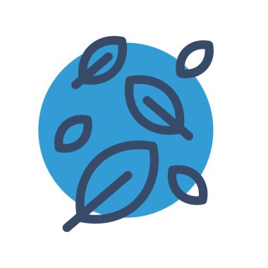 Yaprak simgesinin vektör illüstrasyonu