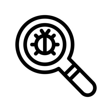 Vektör Bul düz biçim simgesi